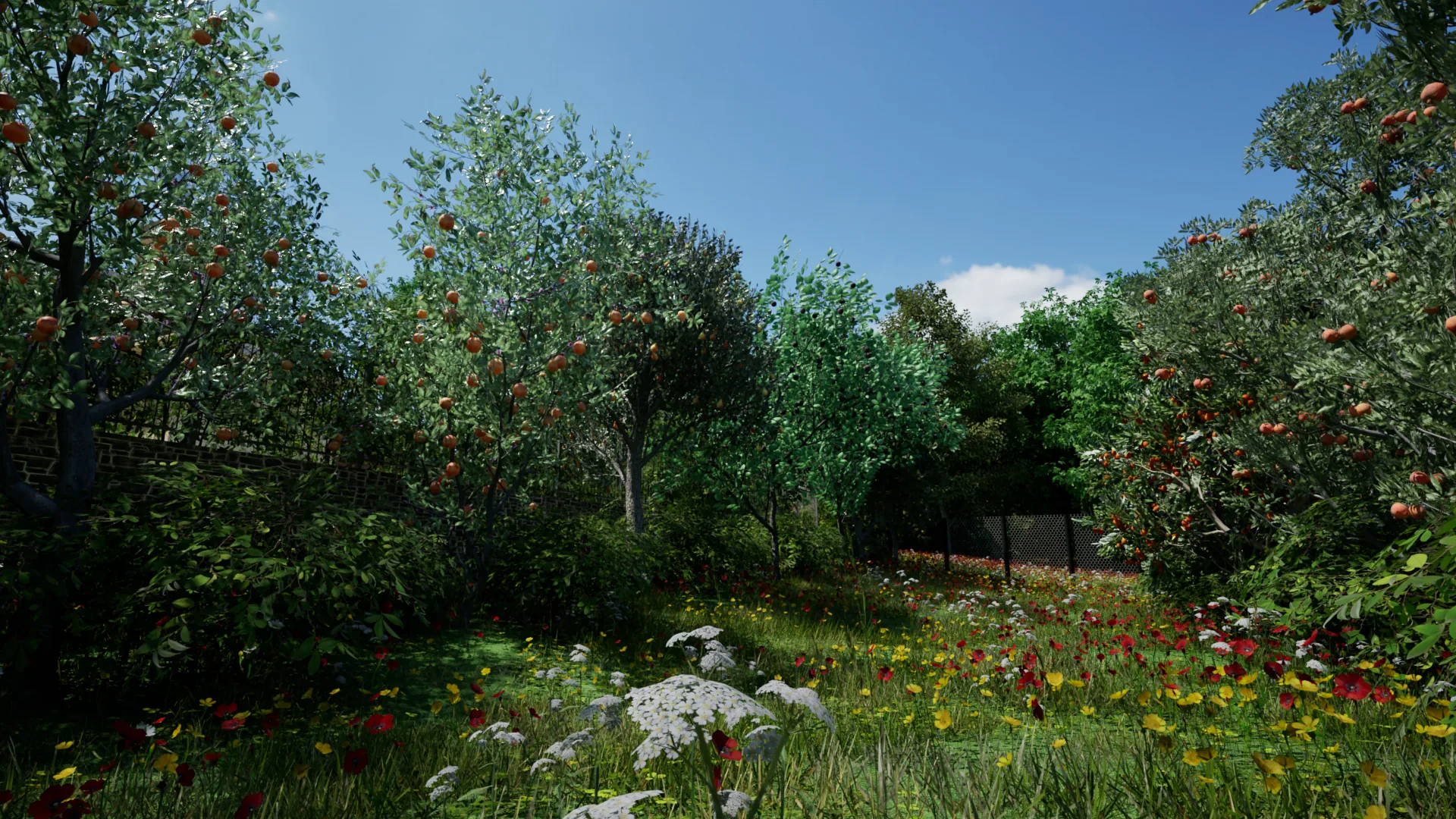 Food forest and regenerative landscape